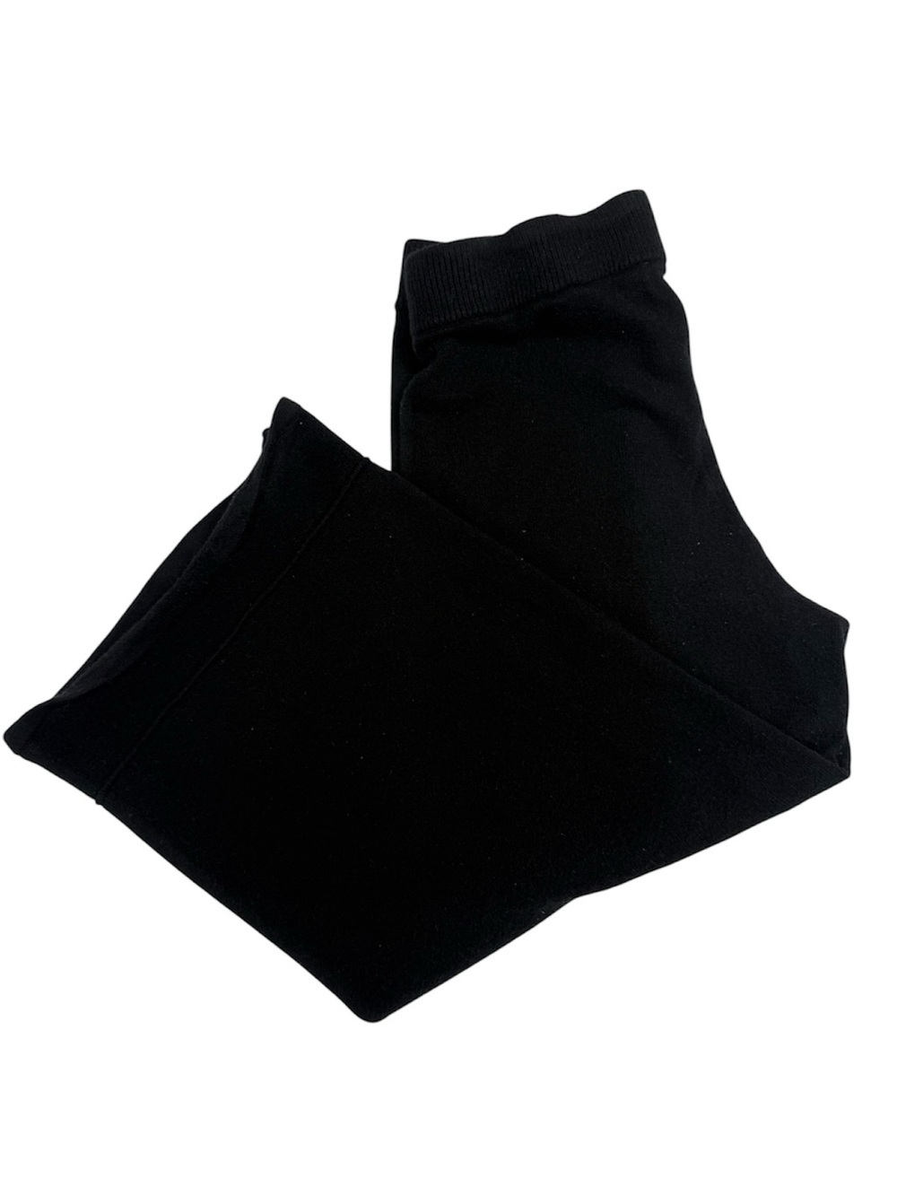 The Drop Crop Black Wide Leg Sweater Pants  Size Large